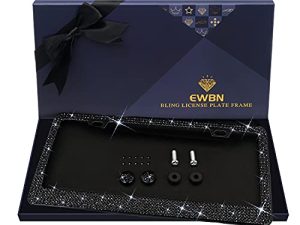Cadre de plaque d'immatriculation en strass Bling