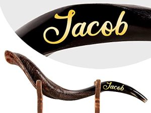 HalleluYAH Shofar personnalisé d'Israël - Corne de