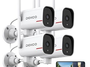 DEKCO Caméras de sécurité à domicile 1080p