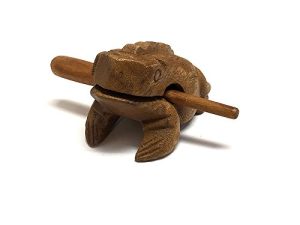 Grenouille croassant en bois naturel Guiro Tone