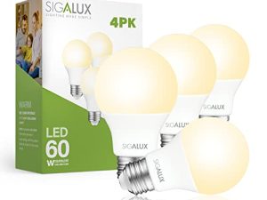 Sigalux Ampoules LED 60 W équivalent A19