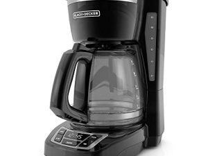 Black+Decker CM1160B Cafetière programmable 12 tasses Noir/acier