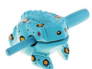 Instrument de râpe Guiro grenouille en bois