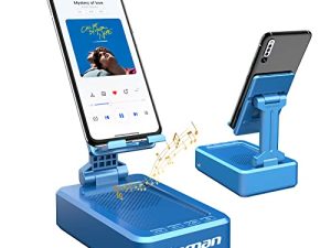 Support de téléphone portable avec haut-parleur Bluetooth
