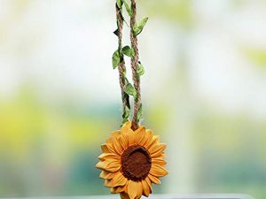 YGMONER Rétroviseur intérieur de voiture de tournesol
