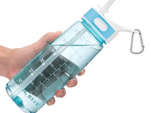 Bouteille d'eau de sport avec paille 800