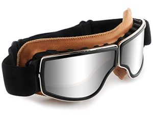 Lunettes de moto vintage anti-buée lunettes de