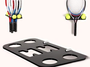 Supports d'affichage muraux pour raquettes de tennis