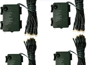 Lot de 4 guirlandes lumineuses de sapin