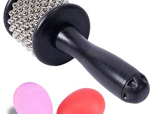 Instrument Cabasa avec 2 secoueurs d'oeufs