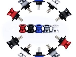 8MM Red Motorcycle Swingarm Spools Sliders CNC