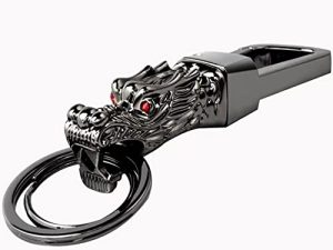 NC Dragon Head Porte-clés Porte-clés Clip Mousqueton