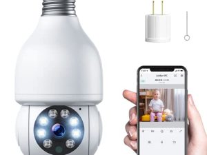 Caméra de sécurité à douille avec Alexa