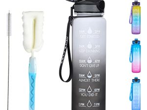Bouteille d'eau RealCool avec paille