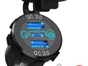Prise de chargeur de voiture USB C
