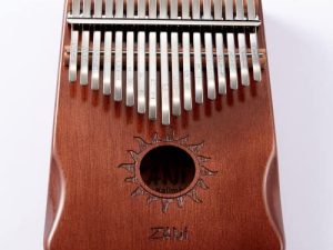Kalimba Thumb Piano 17 Touches Portable Acajou