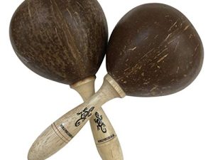 Large Coconut Single Maracas Shaker Pair (2)