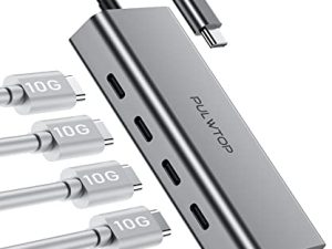 Hub USB-C 4 ports 10 Gbps pour