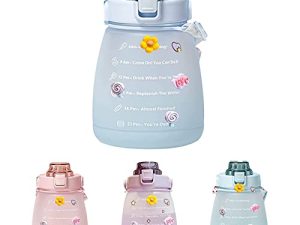 AGUDOU Bouteilles d'eau mignonnes avec paille
