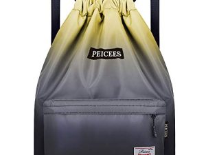Peicees Sac de sport étanche avec cordon