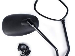 Rétroviseurs de moto universels rétroviseurs noirs avec