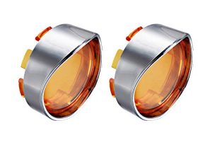 NTHREEAUTO Visières de clignotants Compatible avec Harley