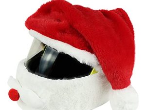 Noël Moto Casque Couverture Père Noël Chapeau