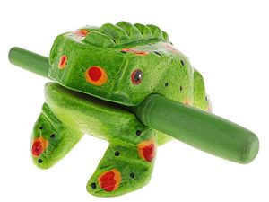 Instrument de râpe Guiro Grenouille en bois