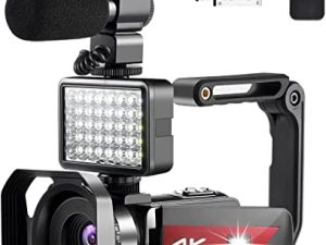 OIEXI Caméra 4K pour vidéos YouTube Caméscope
