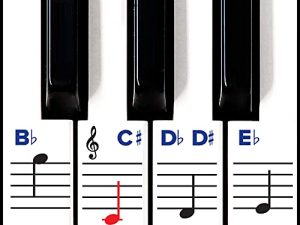 Autocollants de piano pour touches – Amovibles