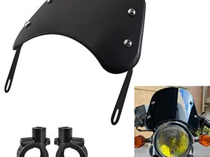 Kucehiup Moto Pare-Brise Déflecteur de Vent Universel