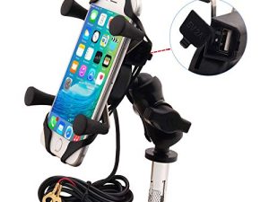 Support de téléphone pour moto avec chargeur