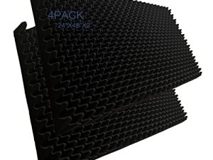 Lot de 4 panneaux acoustiques en mousse