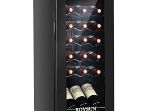 ROVSUN Réfrigérateur à vin 18 bouteilles