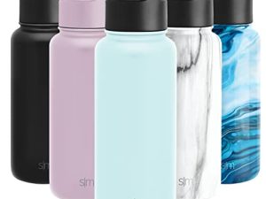 Bouteille d'eau moderne simple avec couvercle en