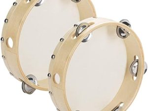 Tosnail Lot de 2 pièces Tambourin en