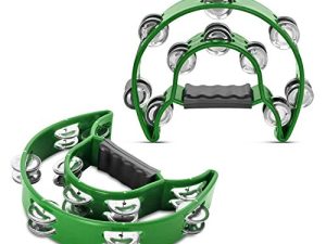 Flexzion Tambourin Métal Demi-Lune Instruments de Musique