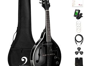 Vangoa Mandoline Instrument Débutant Acoustique Électrique A