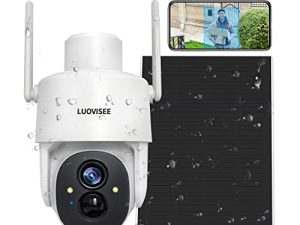 Caméra extérieure solaire sans fil Luovisee
