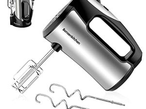 Bonsenkitchen Batteur à main électrique puissant avec