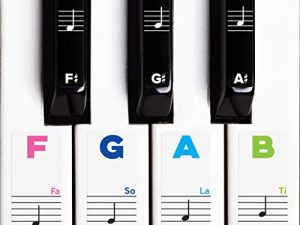 Autocollants de piano pour touches – Amovibles