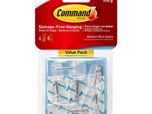 Command 17065CLR-6ES Crochet métallique