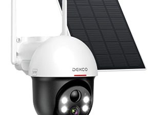 DEKCO 【Nouvelle version】 Caméra de sécurité solaire
