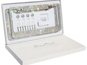 RunOne Strass Cadre de plaque d'immatriculation Bling