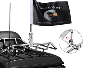 Gdcreestar Mât de drapeau pliable à 90