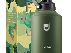 Bouteille d'eau isolée FUNUS 128 oz/gallon