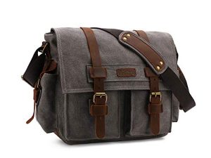 Kattee Cuir Canvas Camera Bag Vintage DSLR