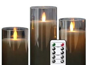 GenSwin Bougies LED sans flamme vacillantes à