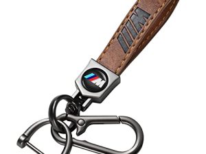 Porte-clés de voiture en cuir pour porte-clés