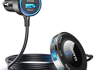 Adaptateur chargeur de voiture USB C double